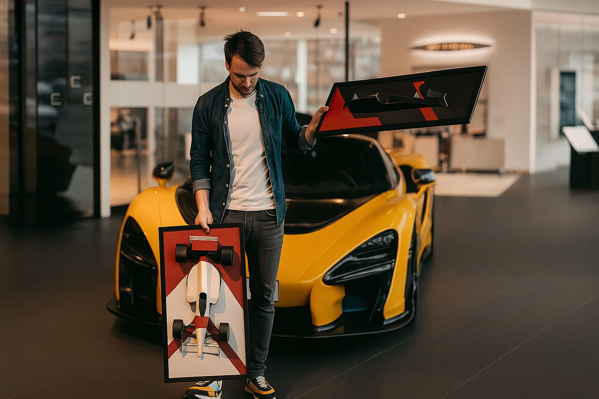 We zullen nooit een McLaren of Ferrari bezitten, maar dankzij deze man kunnen we papieren modellen van legendarische auto’s bouwen.
